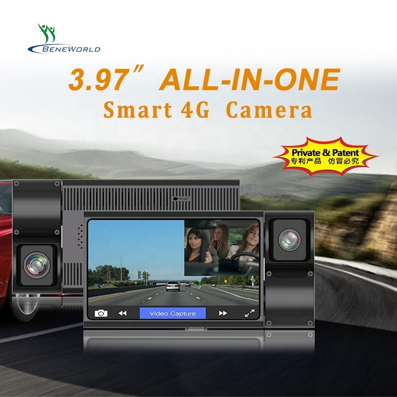 1080p Hd Full 4 Inch Screen Wifi Car Black Box Dash Cam Android 8.1 Camera 4g Lte Car Gps Dvr Car Driving Recorder