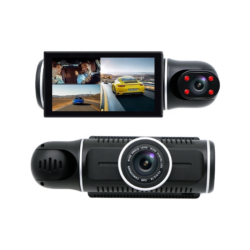 Wholesales 3 Inch Dashcam DVR Video Recorder 170 Degree Wide Angle Car Dash Cam 2.5K 1080P 3 Channel Lens Vehicle Car Black Box