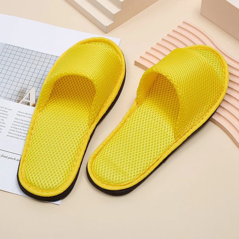 Mesh Slippers Multicolor Hotel Homestay Travel Men Women Indoor Eva Soft Bottom Slippers Open Toe Slippers