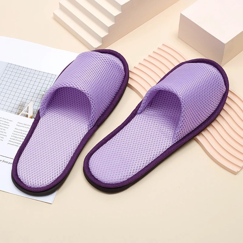 Mesh Slippers Multicolor Hotel Homestay Travel Men Women Indoor Eva Soft Bottom Slippers Open Toe Slippers