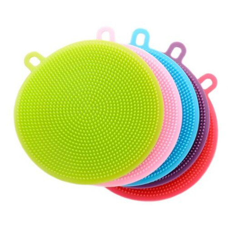 Kitchen Gadgets Brush Accessories Dishes Multipurpose Silicone Sponge Dish Washing Kitchen Scrubber