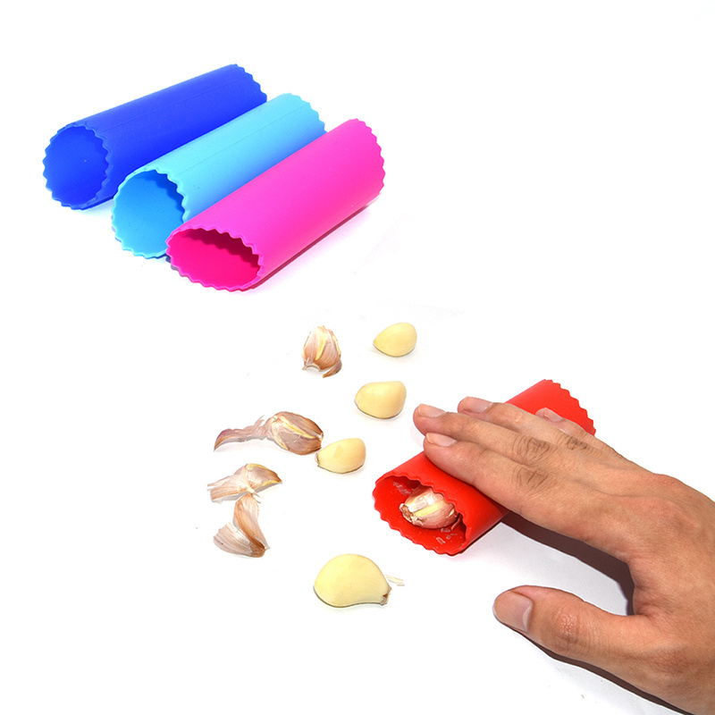 Garlic Peeler BPA Free Kitchen Garlic Tube Garlic Press BHD Food Grade Approved Silicone Fruit & Vegetable Tools 13*3.7cm 100pcs