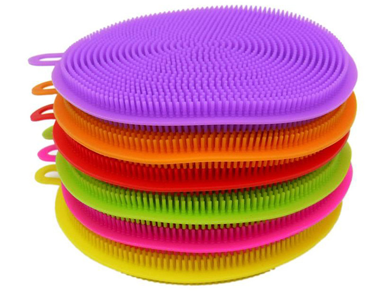 Kitchen Gadgets Brush Accessories Dishes Multipurpose Silicone Sponge Dish Washing Kitchen Scrubber