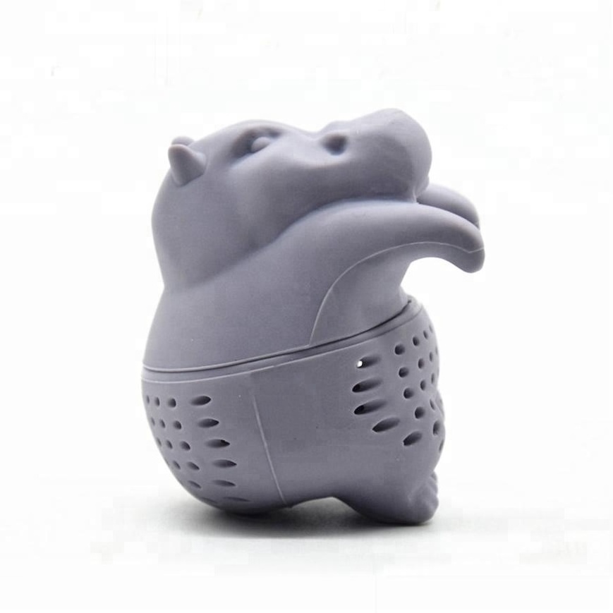 Creative Hippo Silicone Tea Infusers,Cute Loose Leaf Tea Steeper Strainer