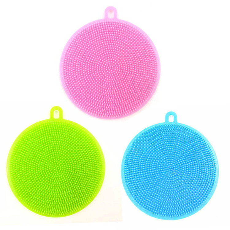 Kitchen Gadgets Brush Accessories Dishes Multipurpose Silicone Sponge Dish Washing Kitchen Scrubber