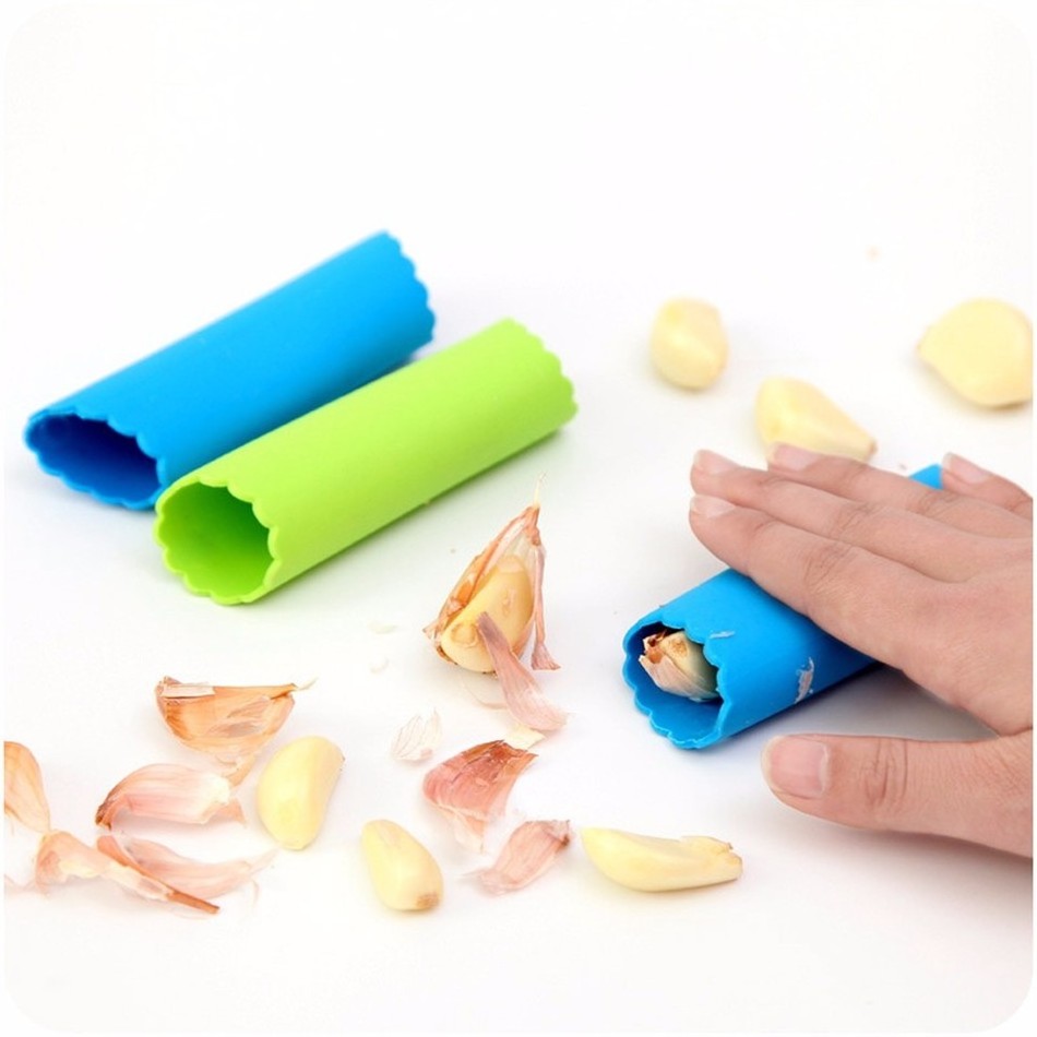 Garlic Peeler BPA Free Kitchen Garlic Tube Garlic Press BHD Food Grade Approved Silicone Fruit & Vegetable Tools 13*3.7cm 100pcs