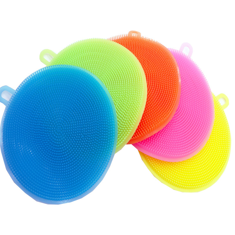 Kitchen Gadgets Brush Accessories Dishes Multipurpose Silicone Sponge Dish Washing Kitchen Scrubber