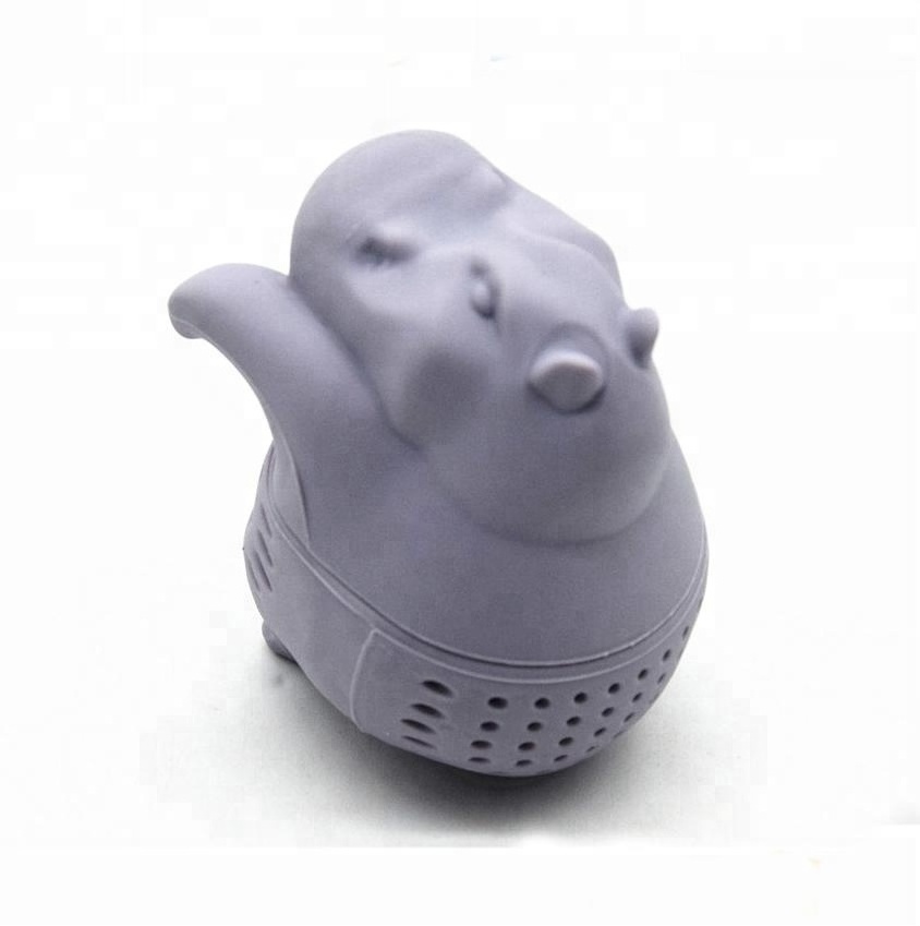 Creative Hippo Silicone Tea Infusers,Cute Loose Leaf Tea Steeper Strainer