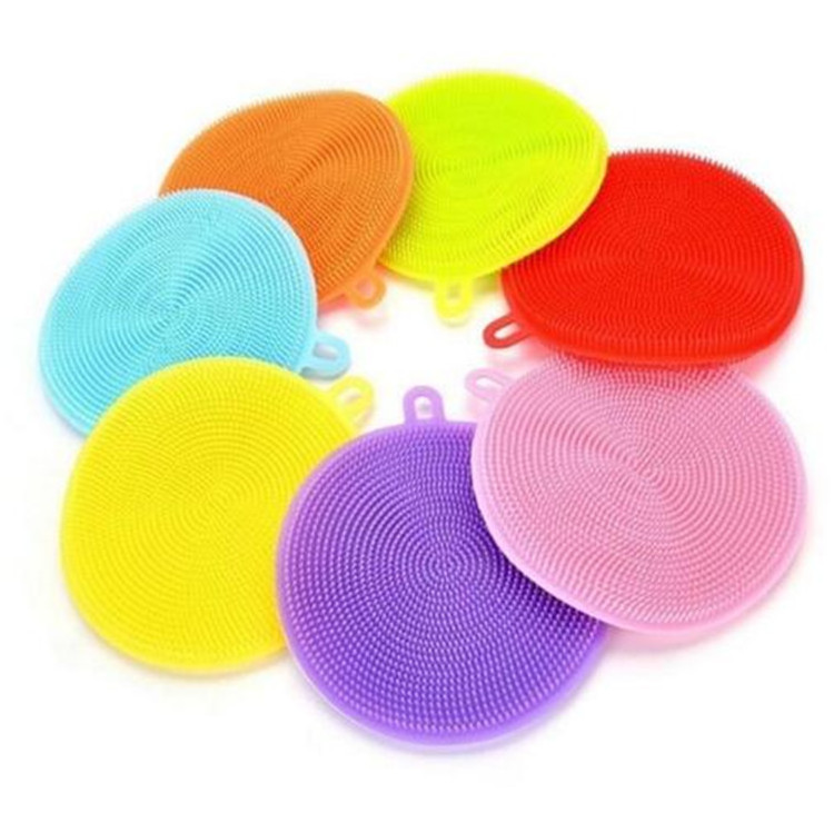 Kitchen Gadgets Brush Accessories Dishes Multipurpose Silicone Sponge Dish Washing Kitchen Scrubber