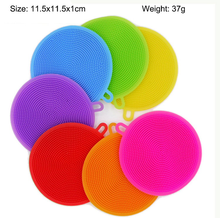 Kitchen Gadgets Brush Accessories Dishes Multipurpose Silicone Sponge Dish Washing Kitchen Scrubber