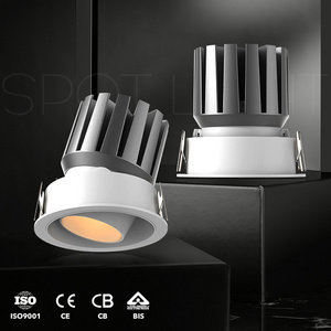 BENHAO Wholesale COB Adjustable Angle Recessed Mounted Spot Lighting Fixtures Spotlights