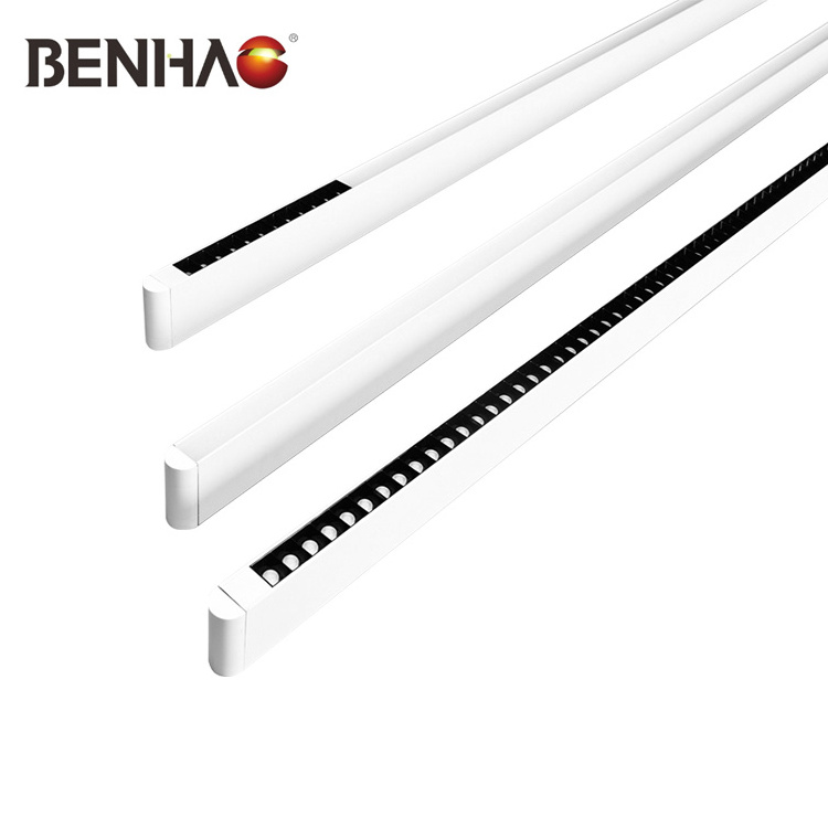 Customized Modern Linear Lighting Fixtures Ceiling Hanging Mount 40W SMD Branded Beads Office Indoor Long LED Pendant Lights