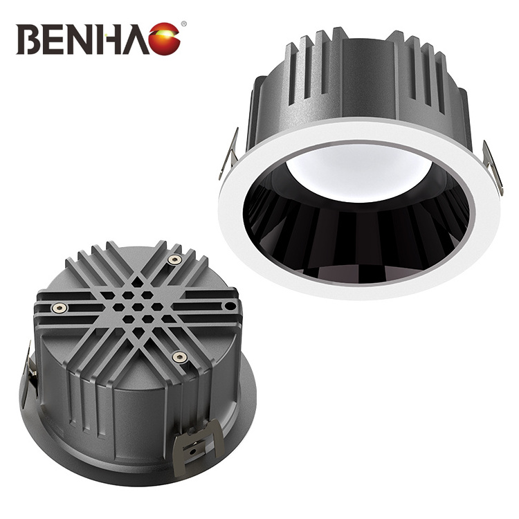 High Quality Indoor Ceiling Recessed Mount Aluminum 7W 12W 18W 30W 35W High Lumen COB Led Spotlight