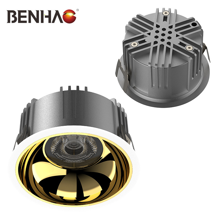 High Quality Indoor Ceiling Recessed Mount Aluminum 7W 12W 18W 30W 35W High Lumen COB Led Spotlight