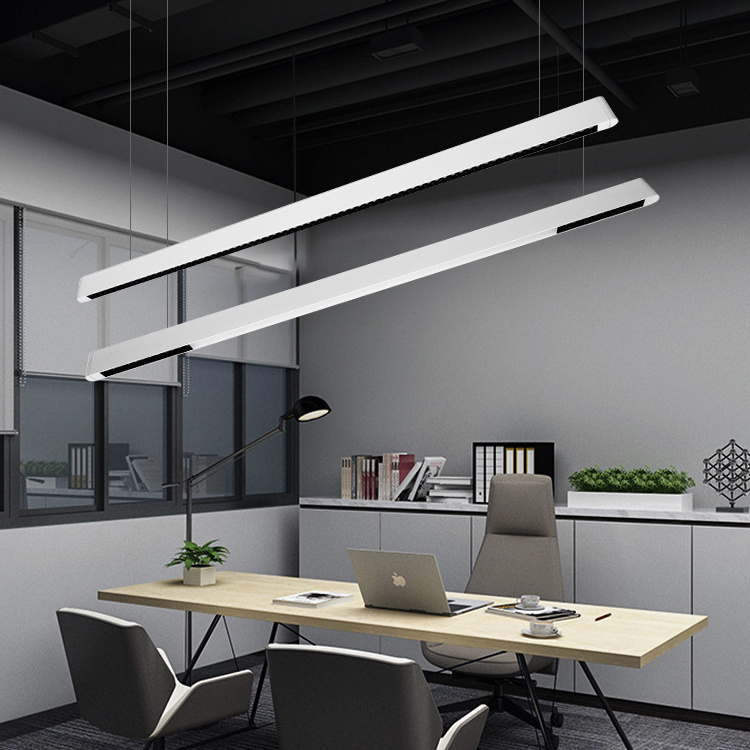 Office Use 3000-6000K Line Lamp Gym Workshop Classroom Ceiling Mounted Led Hanging Tube Linear Light