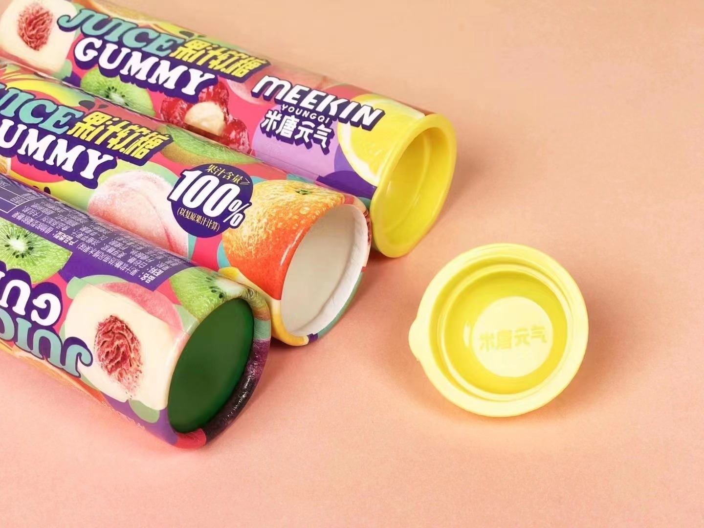 Natural juice Mixed fruit flavored bucket vegan Gummy Jelly