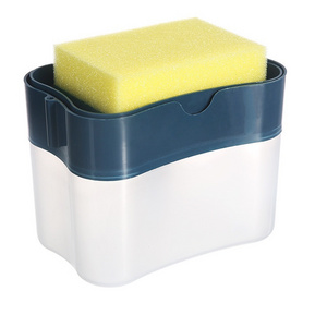 Soap Dispenser Sponge Holder 2 in1push-type Automatic Liquid Box