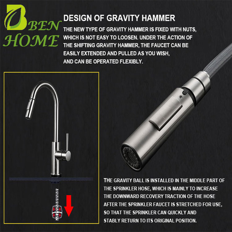 Stainless Steel Flow Motion Sensor Kitchen Faucet