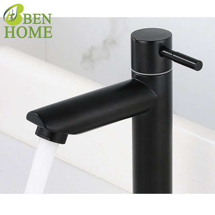 Tall Basin Faucets Black 2020 Hot Cold Water Mixer Tap Bathroom Faucet Black