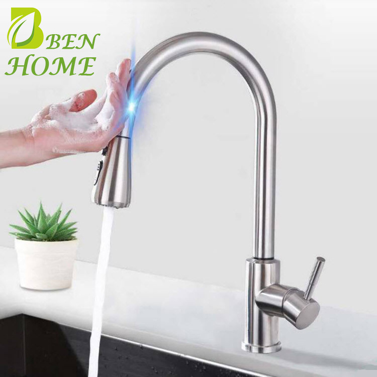 Touch Automatic Faucet Motion Sensor Adapter Tap For Bathroom