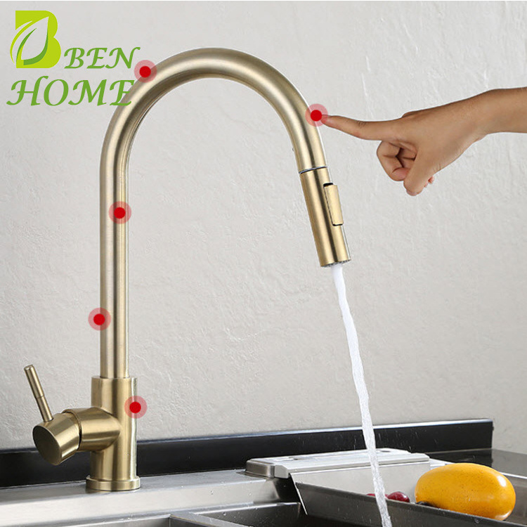 Factory Outlet 304 Stainless Steel Kitchen Sink Faucet Mats With Kitchen Faucet Mixer Kitchen Faucets With Sensor