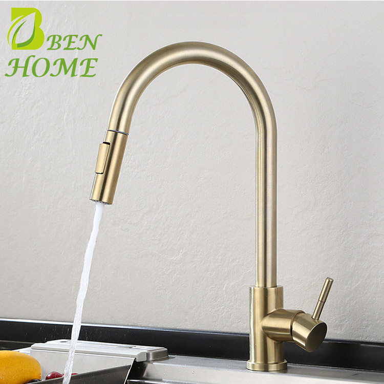 Classic Style 304 Stainless Steel Kitchen Sink Faucet Sprayer Attachment Rotatable With Single Handle Kitchen Faucets