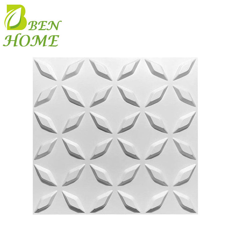 3D Gold Plastic Wall Panel Decor