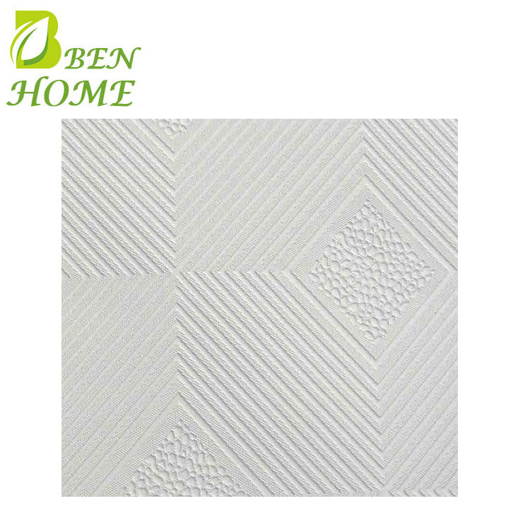 Building Material Vinyl Gypsum Ceiling Tile 12.5mm