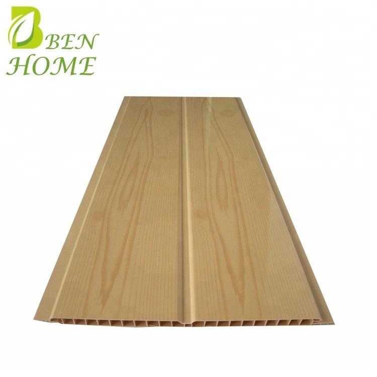 PVC Wood Ceiling Panels 5.95m 3.4kg/m2 Weight Made in Guangzhou China