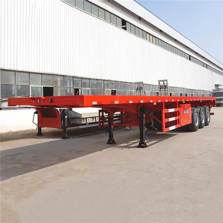 China  flat semi trailer from China supplies can be customized