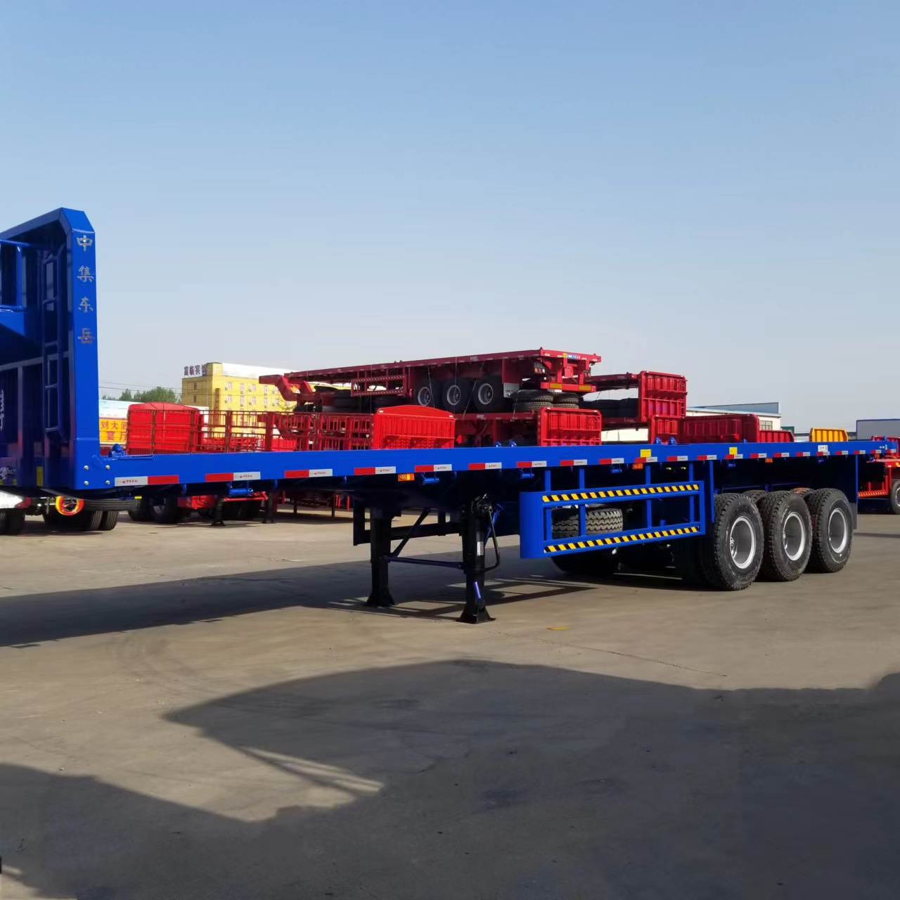 China  flat semi trailer from China supplies can be customized