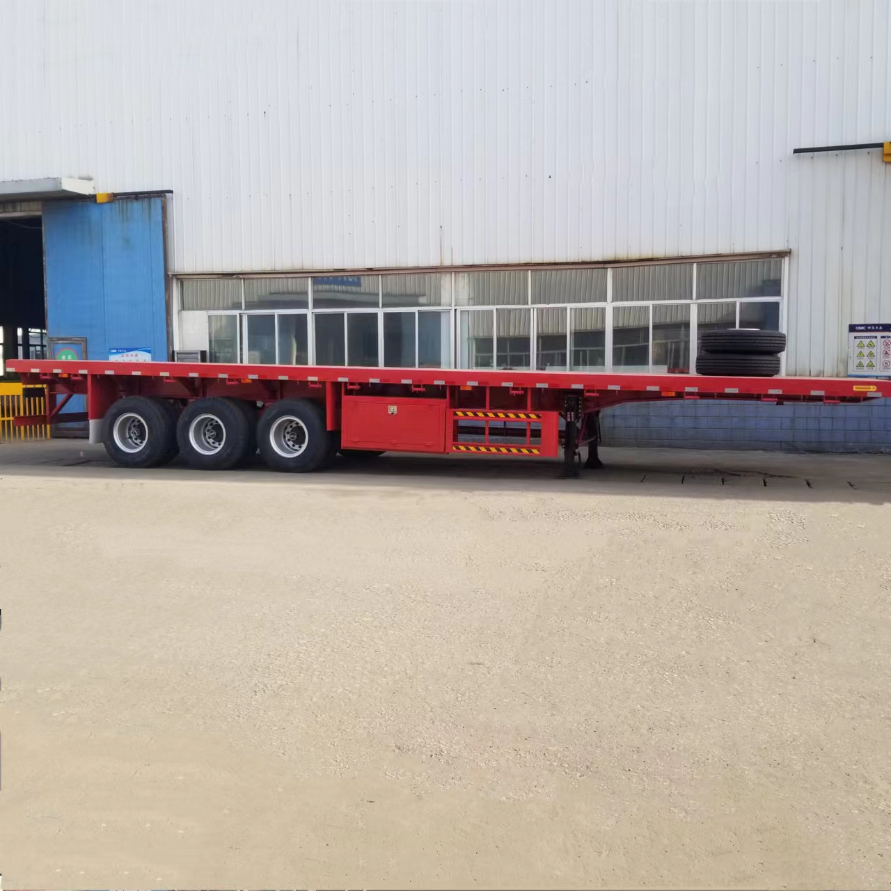 better quality  flat semi trailer supplies with low price 30-60ton made in China