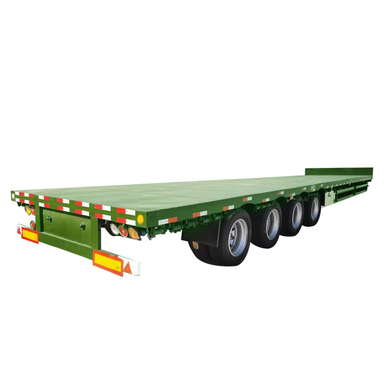 China 60T flat semi trailer with high quality and low price for sale