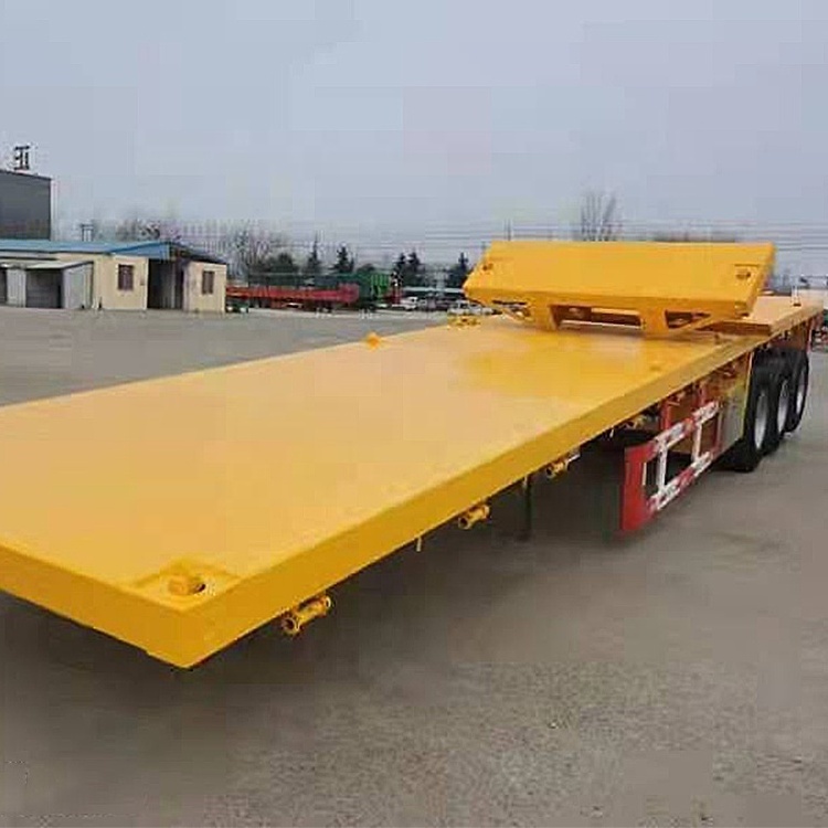 China 60T flat semi trailer with high quality and low price for sale