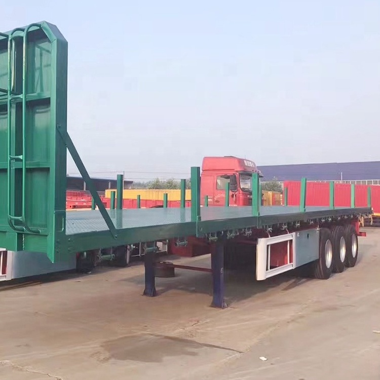 China 60T flat semi trailer with high quality and low price for sale