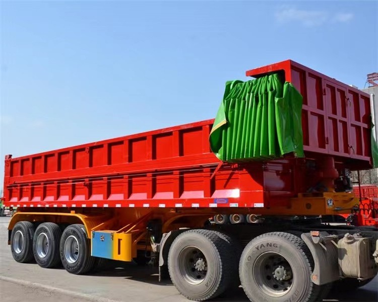 3  axles Small stone  construction waste  large stone  sand and gravel transport  dump truck trailer for sale