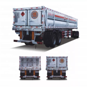 Used 8-tube CNG helium-hydrogen tube trailer