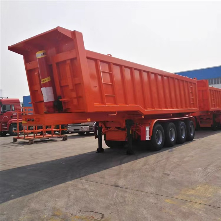 3  axles Small stone  construction waste  large stone  sand and gravel transport  dump truck trailer for sale