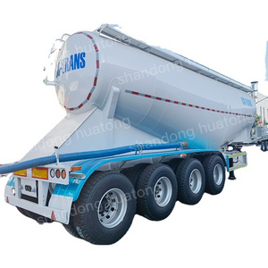 China dry cement bulk tanker semi trailer with air compressor , 65m3 cement bulker for sale Dubai