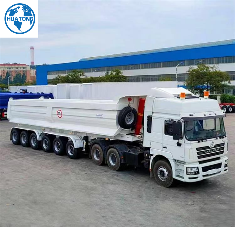 3  axles Small stone  construction waste  large stone  sand and gravel transport  dump truck trailer for sale