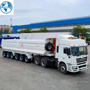 3  axles Small stone  construction waste  large stone  sand and gravel transport  dump truck trailer for sale