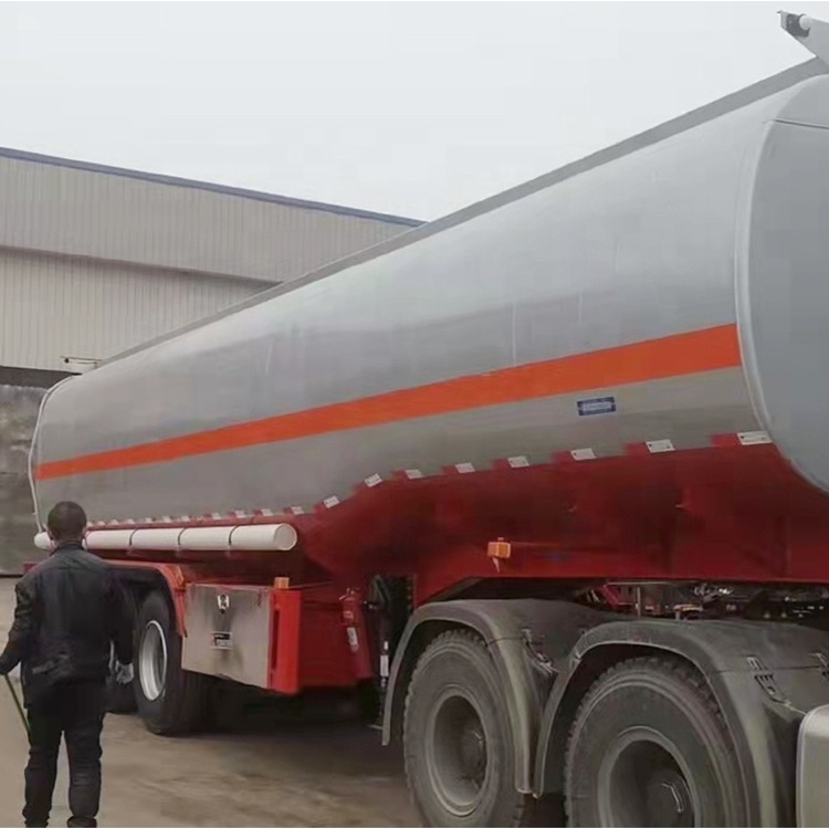 BH 3 Axle 45000 Liters Semi Trailer Fuel Tank Diesel Fuel Tanker Trailer Oil Petrol Tanker