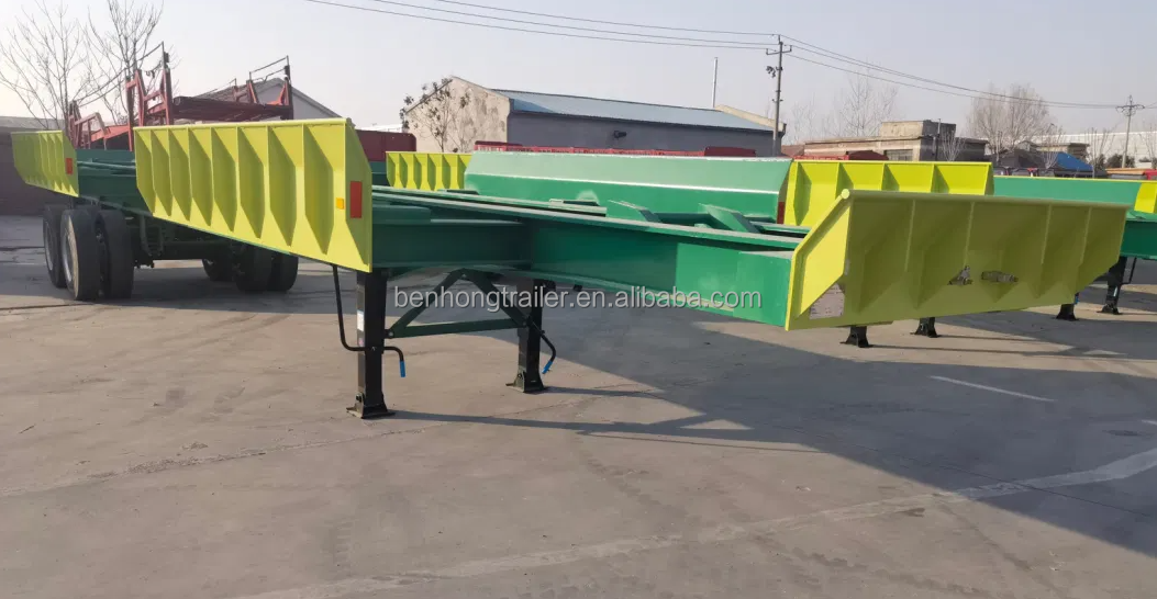 China manufacturer 40FT 45FT Port dock combo container chassis trailer Terminals skeleton semi-trailer Bomb Carts