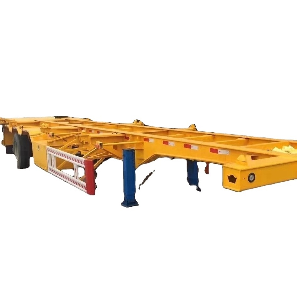 low price 20ft 40ft Skeleton Trailer Container Skeleton Truck for sale