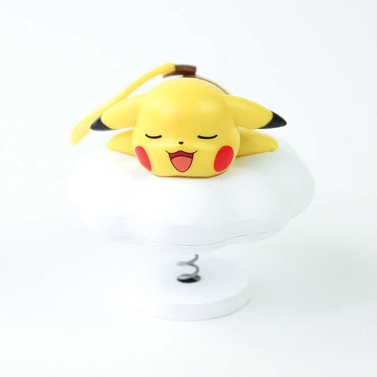 BJ Anime 6cm Japanese Anime Pokemoned Cute Sleep Cloud Pikachun Model Kawaii Toys Kids GIfts Dolls Action Figures