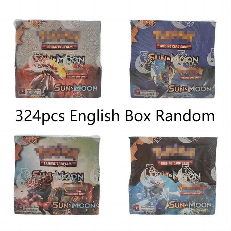 Hot Sale English French Spanish Poke mon Booster Card Box Pokemoned Trading Card Playing Crate Poke mon Card