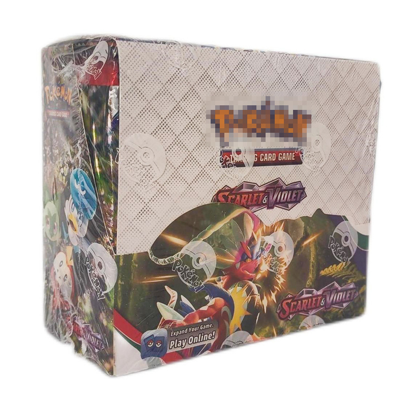 Hot Sale English French Spanish Poke mon Booster Card Box Pokemoned Trading Card Playing Crate Poke mon Card