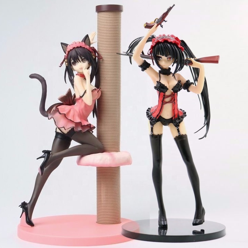 Japan Anime Sexy Girl Tokisaki Kurumi Adult Figure Car Decoration Sexy Hentai Girl Action Anime Figure