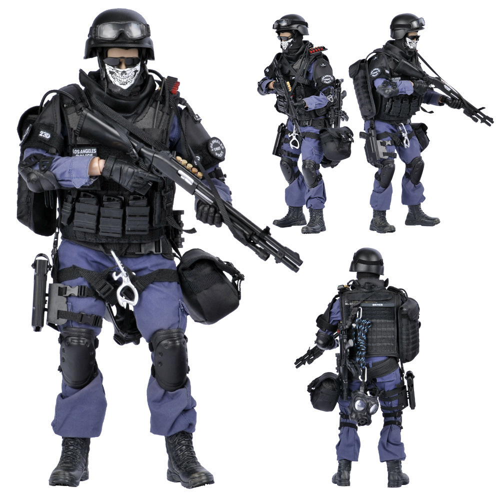 Movable Plastic Soldier Military Figure 1/6 Action Figure Soldier Model Set with Accessories Collection Boys and Girls Toy Kids