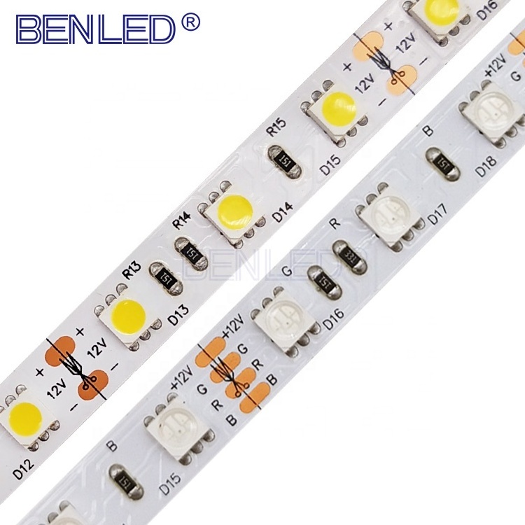 High Quality Single Color Smd 5050 LED Strip 12v 60/m led strip light Warm White Flexible LED Strip